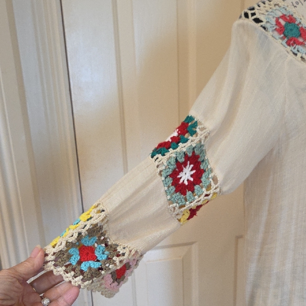 Bohemian Crochet Fringe Top - Picture 7 of 7